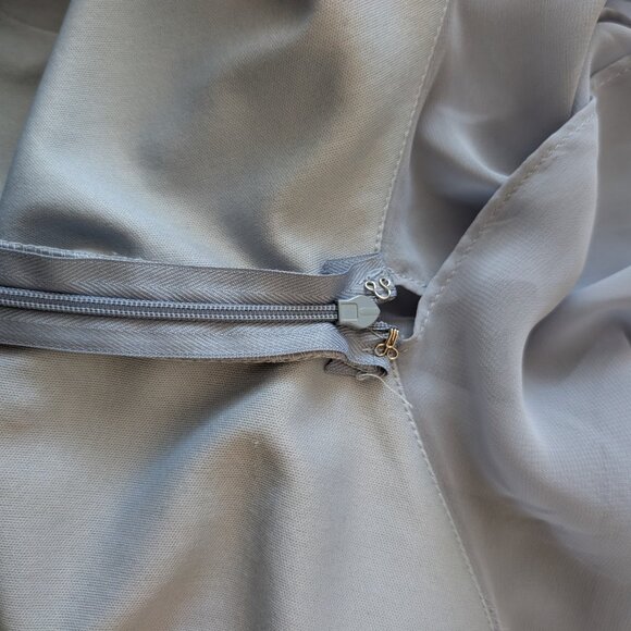 Dusty Blue chiffon dress - Picture 9 of 12